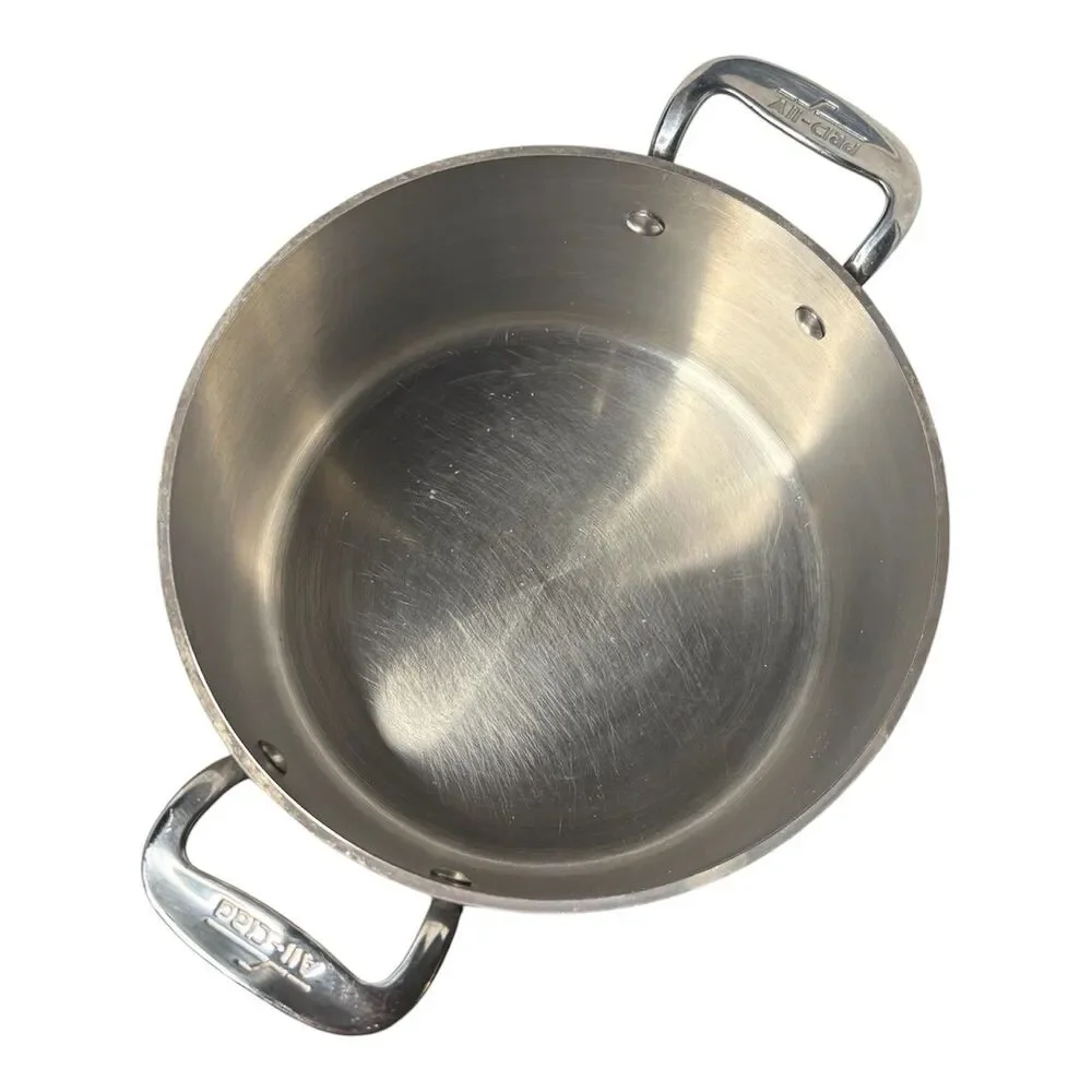 All Clad Stainless Steel Stock Pots Set of 2 - NO LIDS